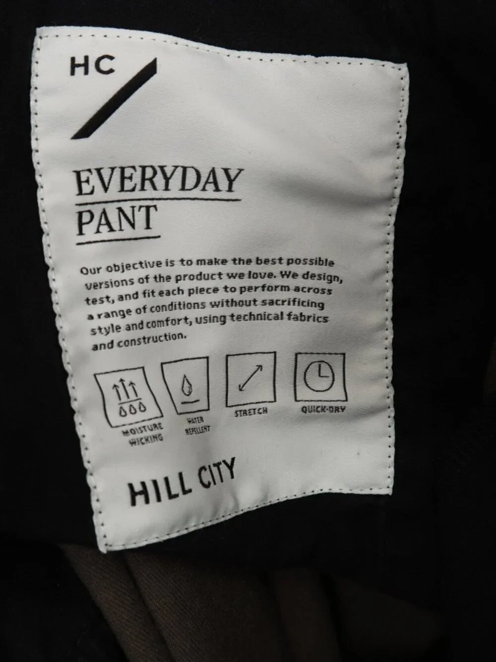 Hill‎ City Everyday Pant Mens 32X32 Washed Brown Stretch Chino